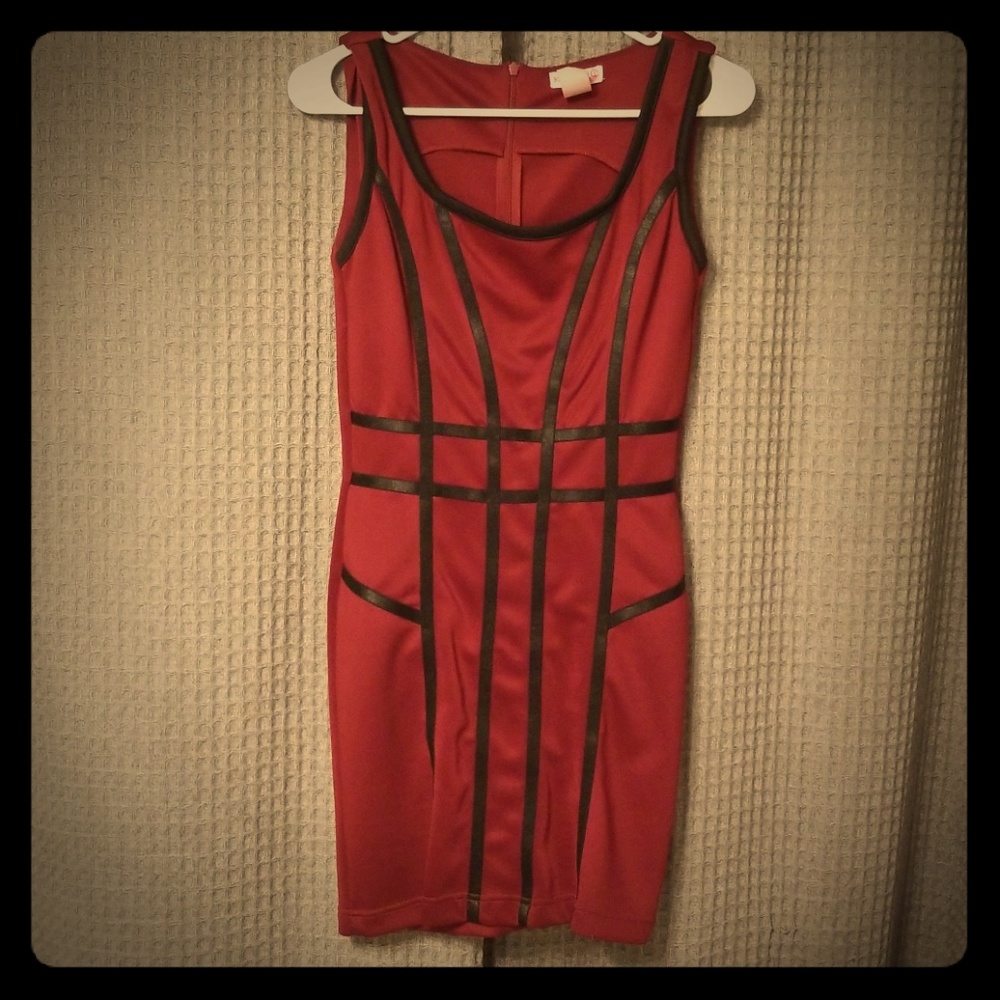 Wine colored Bodycon Dress